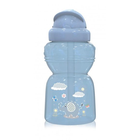 Baby Care Mini szívószálas sportitató 200ml - Moonlight Blue