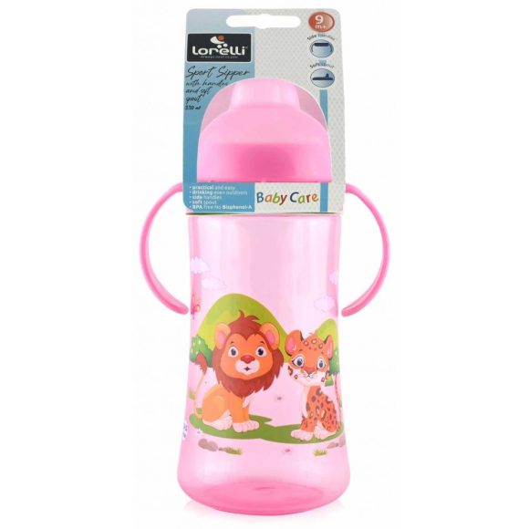 Baby Care Sport itató 330 ml - pink