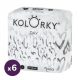 Kolorky Day Szívecskés öko pelenka, L, 8-13 kg, HAVI PELENKACSOMAG 114 db