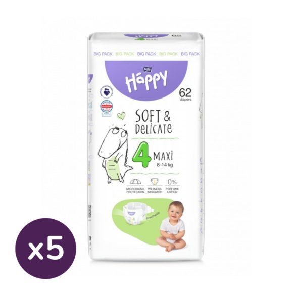 Bella Happy pelenka 4, 8-14 kg HAVI PELENKACSOMAG (310 db)