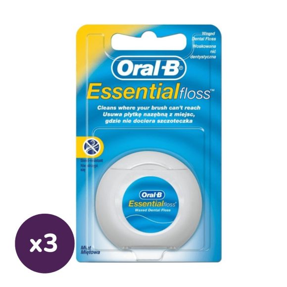 Oral-B essentialfloss fogselyem (3x50 m)