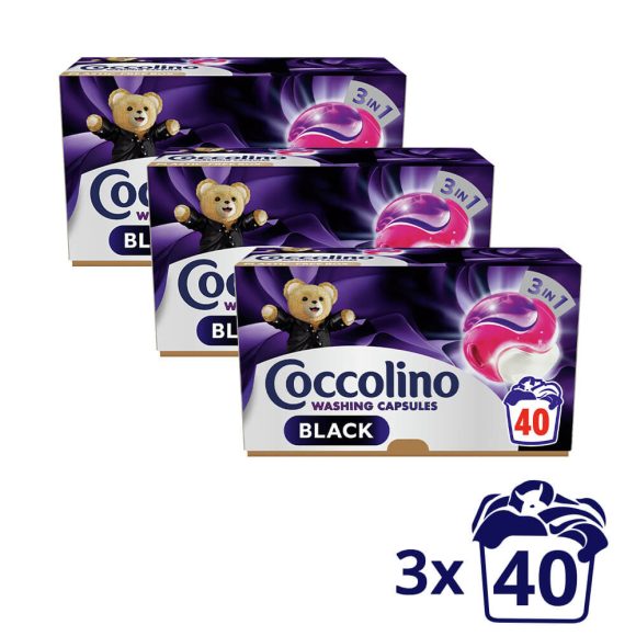 Coccolino Care Black 3in1 gél kapszula (3x40 db)