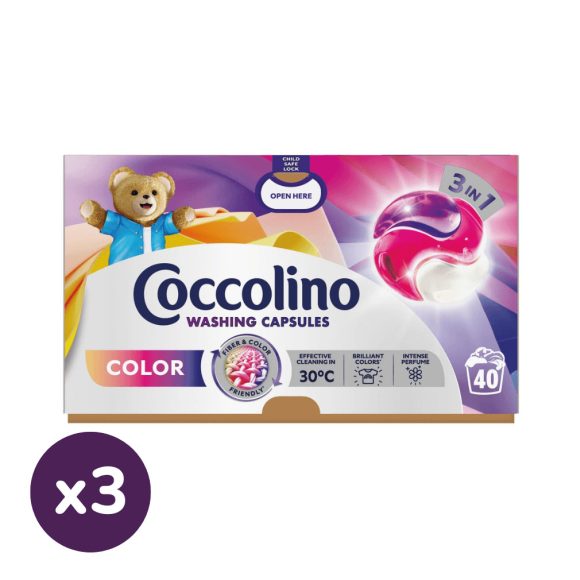 INGYENES SZÁLLÍTÁS - Coccolino Color mosókapszula, színes ruhákhoz (120 db)