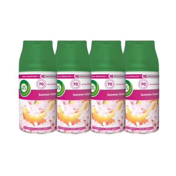 INGYENES SZÁLLÍTÁS - Air Wick Freshmatic Automata Légfrissítő spray utántöltő, Nyári hangulatok (4x250 ml)