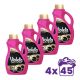 Violeta Intense black mosógél fekete ruhákhoz, 4x2700 ml (196 mosás)