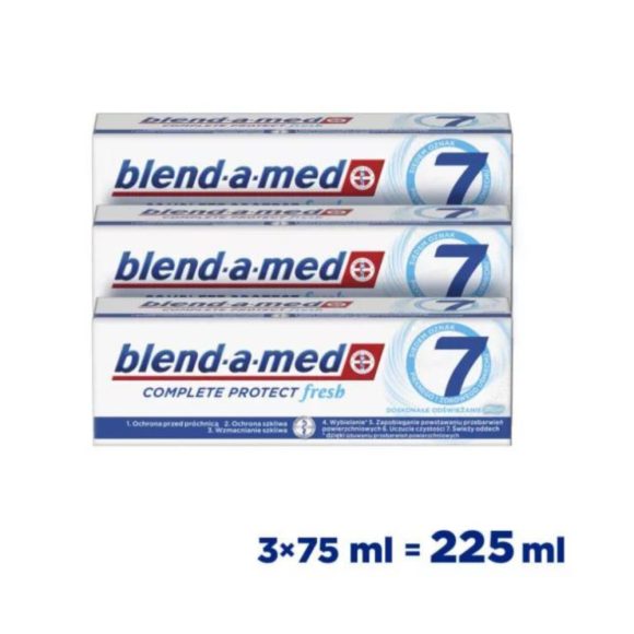 Blend-a-med Complete Protect 7 Extra Fresh fogkrém 3x75 ml