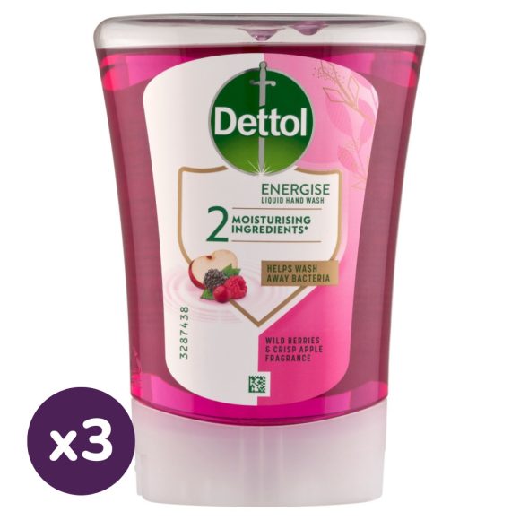 Dettol folyékony szappan utántöltő, Wildberry (3x250 ml)