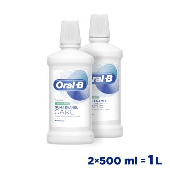 Oral-B gum & enamel care fresh mint szájvíz 2x500 ml