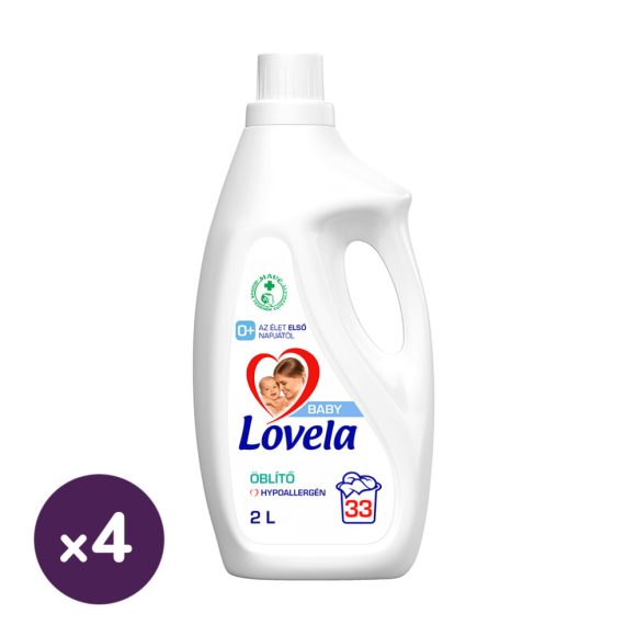 INGYENES SZÁLLÍTÁS - Lovela Baby hipoallergén öblítő 4x2 liter (132 mosás)