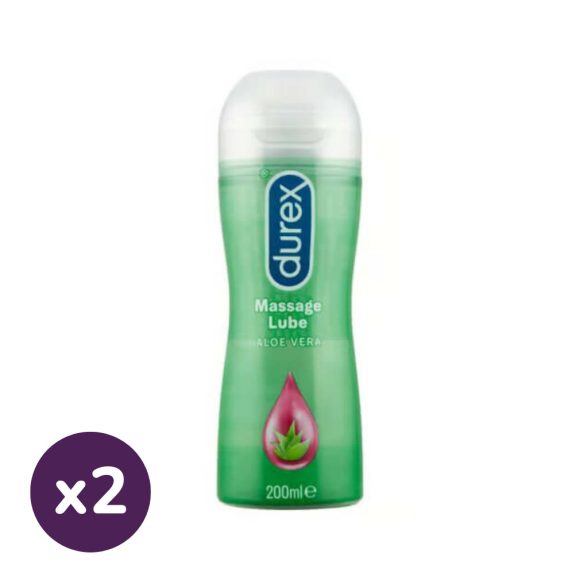 Durex Play 2in1 masszázsolaj Aloe Vera (2x200 ml)