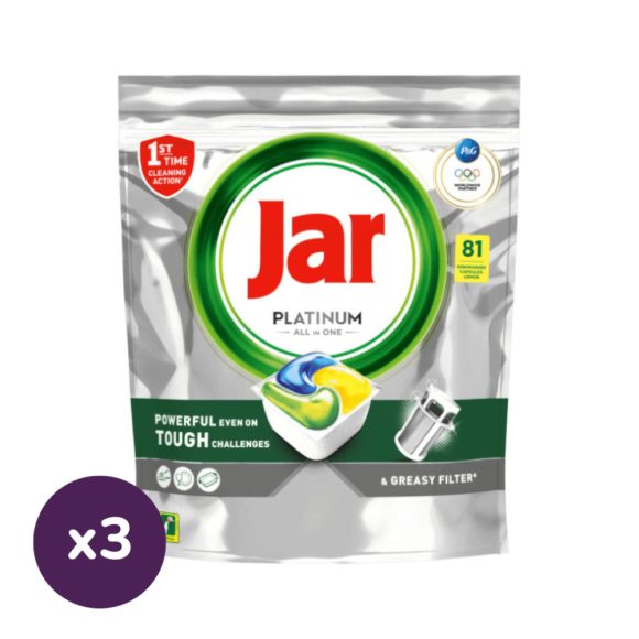 Jar Platinum All In One Lemon mosogatókapszula (3x81 db)