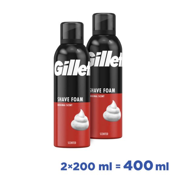 Gillette Classic Borotvahab Original illattal 2x200 ml