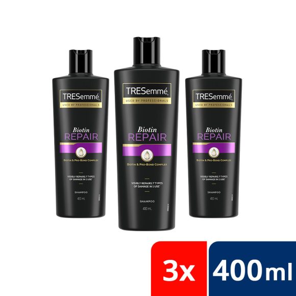 TRESemmé Biotin Repair sampon károsodott hajra biotinnal (3x400 ml) 