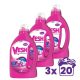 Violeta VESH mosógél - színes ruhákhoz (3x1000 ml)