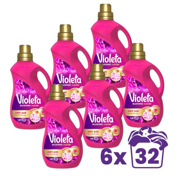 Violeta Blushing Bloom mosógél károsodott ruhákhoz, 6x1800 ml (192 mosás)