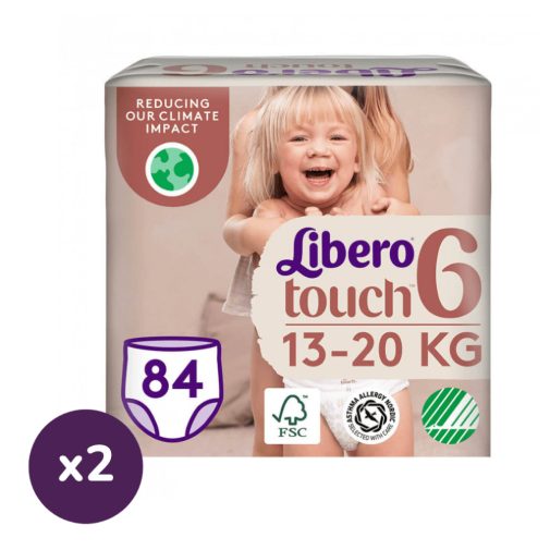 
INGYENES SZÁLLÍTÁS - Libero Touch 6 bugyipelenka, 13-20 kg, HAVI PELENKACSOMAG 168 db