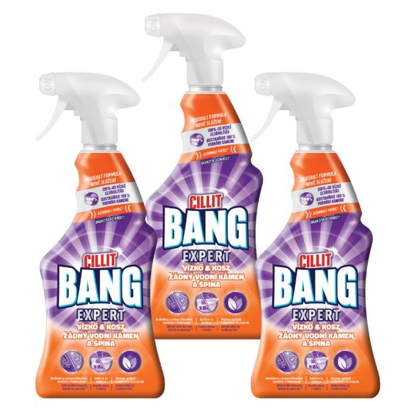 Cillit Bang Kosz & vízkőoldó spray (3x750 ml)