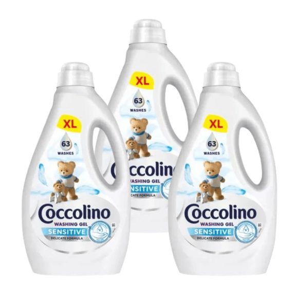 Coccolino Mosógél Sensitive 3x2,52 liter (189 mosás)