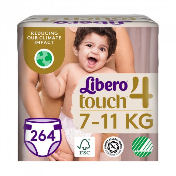 Libero Touch 4 pelenka, 7-11 kg, HAVI PELENKACSOMAG 264 db