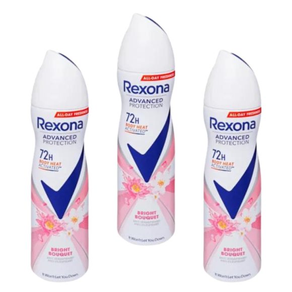 Rexona Advanced Protection Bright Bouquet izzadásgátló aeroszol (3x150 ml)