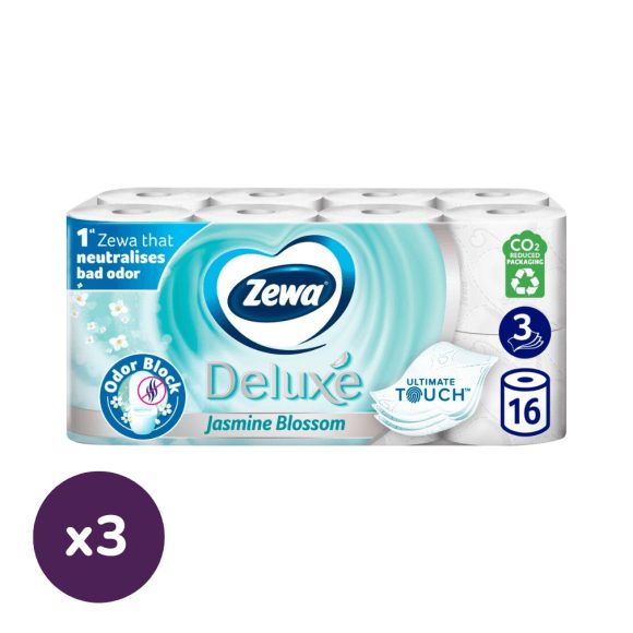 Zewa Deluxe Jasmine Blossom toalettpapír 3 rétegű (3x16 tekercs)