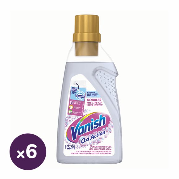 Vanish Oxi Action Folteltávolító és fehérítő gél koncentrátum (6x750 ml)