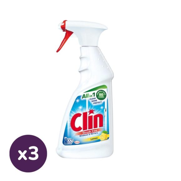 Clin Lemon ablaktisztító szórófejes (3x500 ml)