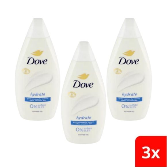 Dove Hydrate krémtusfürdő (3x450 ml)