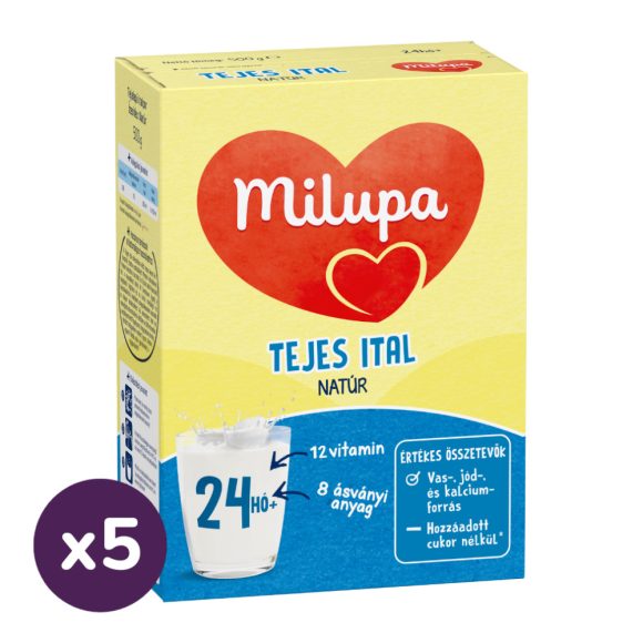 Milupa natúr tejes ital, 24 hó+ (5x500 g)