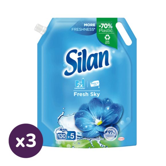 Silan Doypack Fresh sky koncentrált öblítő 3x1485 ml (405 mosás)