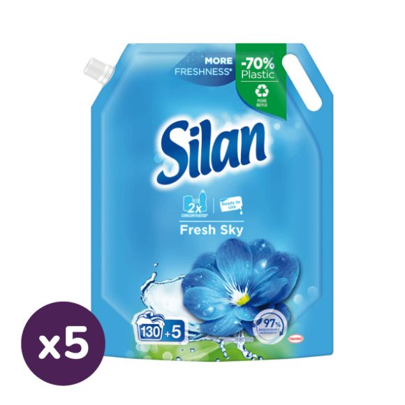 Silan Doypack Fresh sky koncentrált öblítő 5x1485 ml (675 mosás)