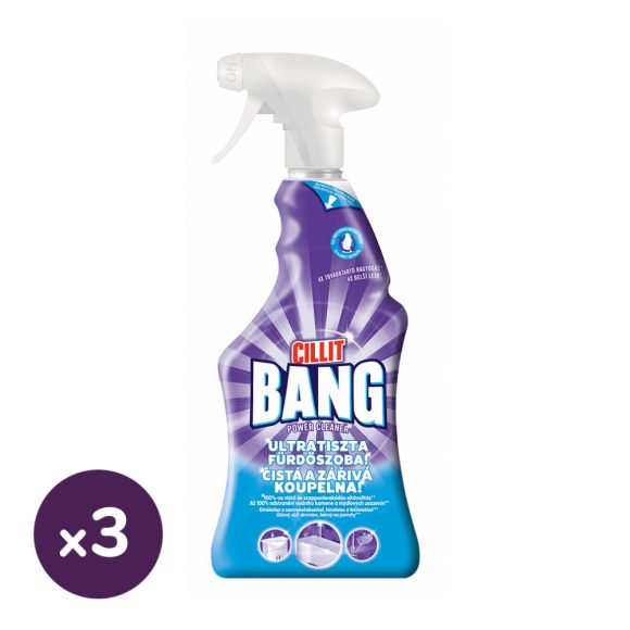 Cillit Bang fürdőszobai ragyogás spray (3x750 ml)