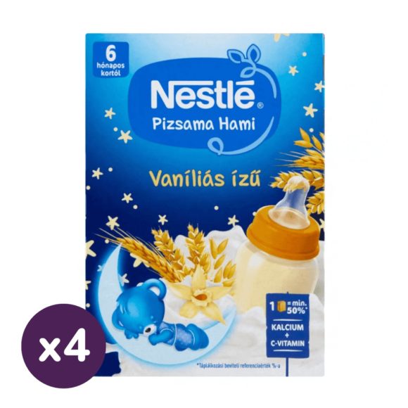 Nestlé Pizsama Hami UHT Vaníliás ízű folyékony gabonás bébiétel 6 hó+ (4x400 ml)