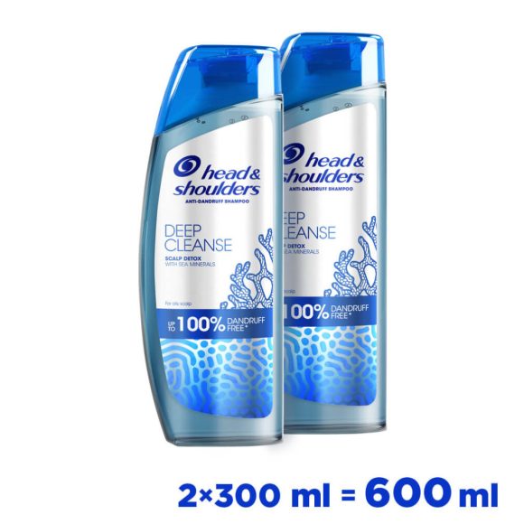 Head & Shoulders Deep Cleanse Scalp Detox Sampon 2x300 ml