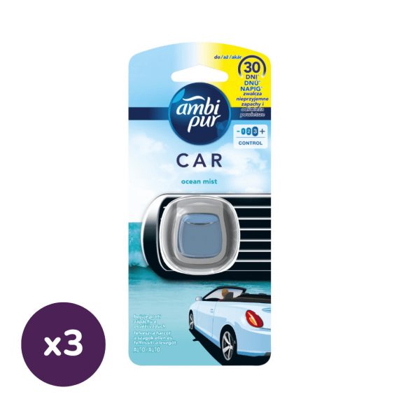 Ambi Pur Car Ocean autósillatosító (3x2 ml)