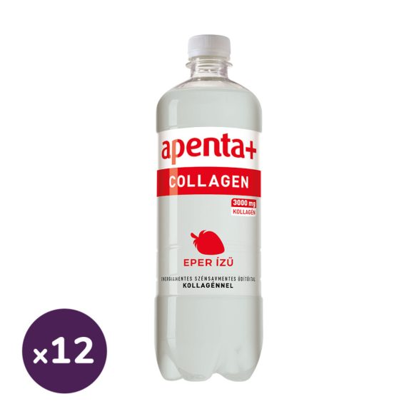 Apenta+ Collagen eper ízű szénsavmentes üdítőital (12x750 ml)