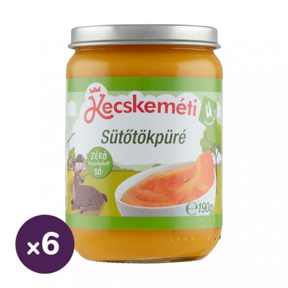 Kecskeméti sütőtökpüré, 4 hó+ (6x190 g)