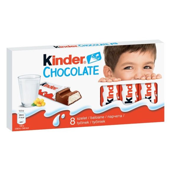 Csokoládé KINDER Chocolate 8 darabos 100g