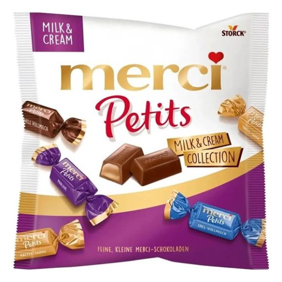 Csokoládé MERCI Petits desszert milk&cream 125g