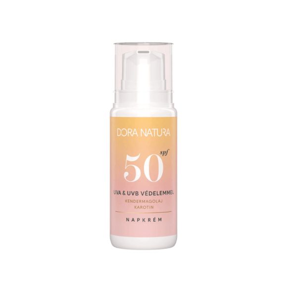 Dora Natura Napkrém karotinnal és kendermagolajjal SPF50 (100 ml)