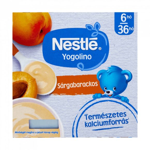 Nestlé Yogolino tejalapú Sárgabarackos bébidesszert 6-36 hónapos korig (4x100 g)