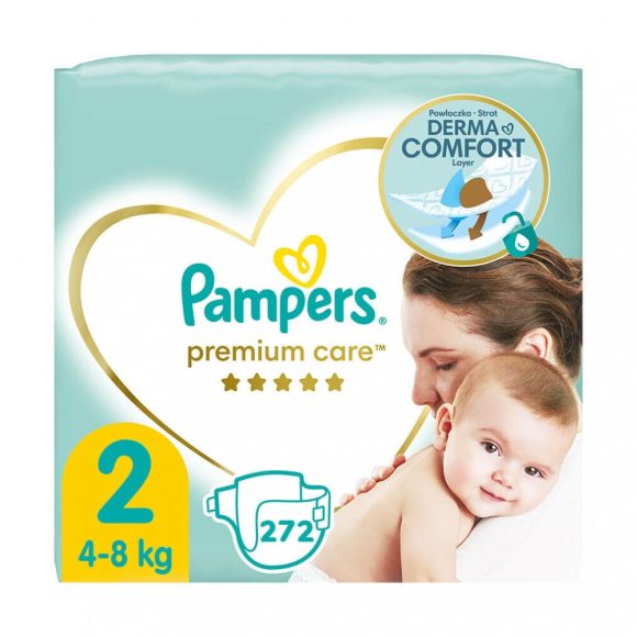 Pampers Premium Care Mini 2, 4-8 kg HAVI PELENKACSOMAG 272 db