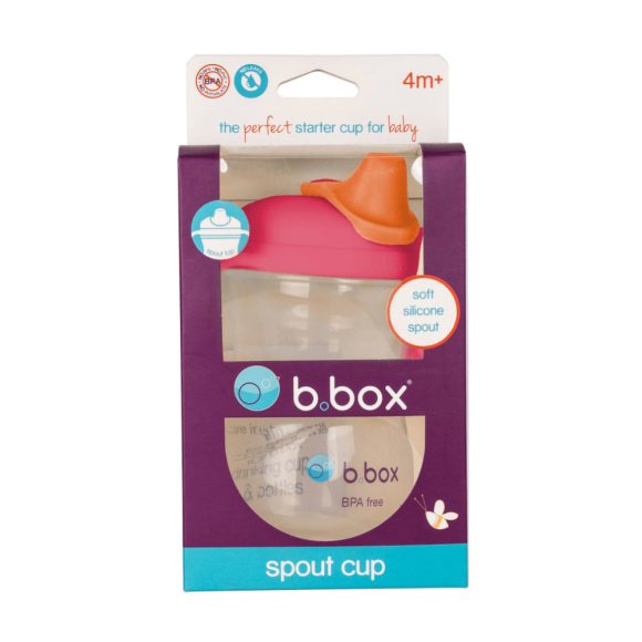 B.box csőrös itatópohár 240 ml (málnapiros)