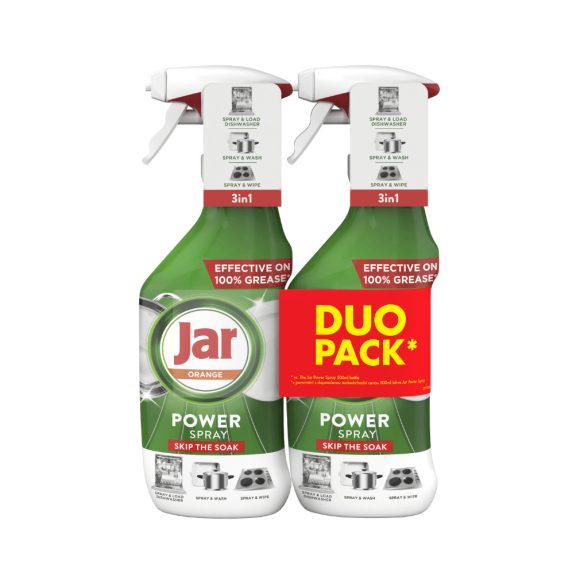 Jar Power Spray 3 az 1-ben tisztító spray narancs illattal (2x500 ml)