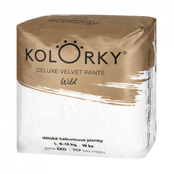 Kolorky Deluxe Velvet Pants öko bugyipelenka, L, 8-13 kg, 19 db