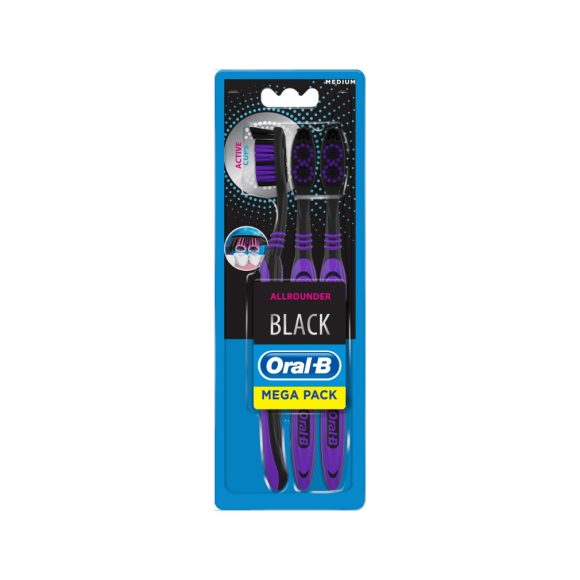 Oral-B Allrounder Black Fogkefe (3 db)