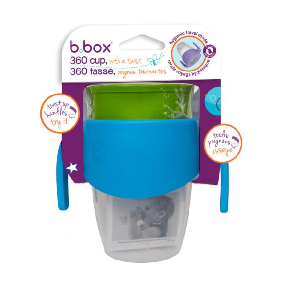 B.box 360° itatópohár 250 ml (óceánkék)