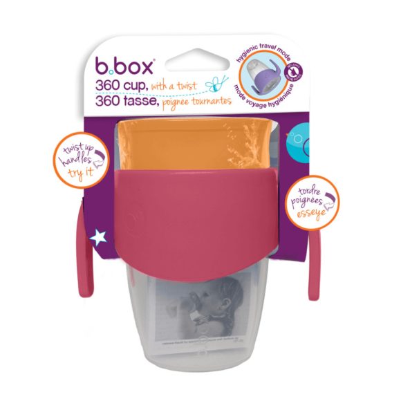 B.box 360° itatópohár 250 ml (eperpiros)