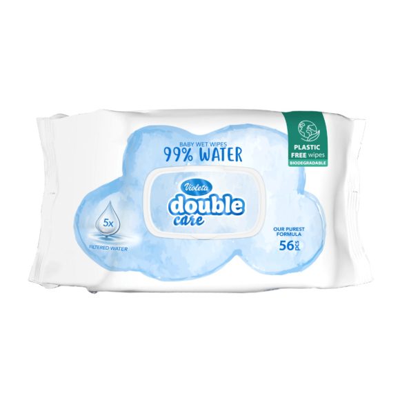 Violeta nedves törlőkendő - water care 99% -os víztartalommal (56 db)