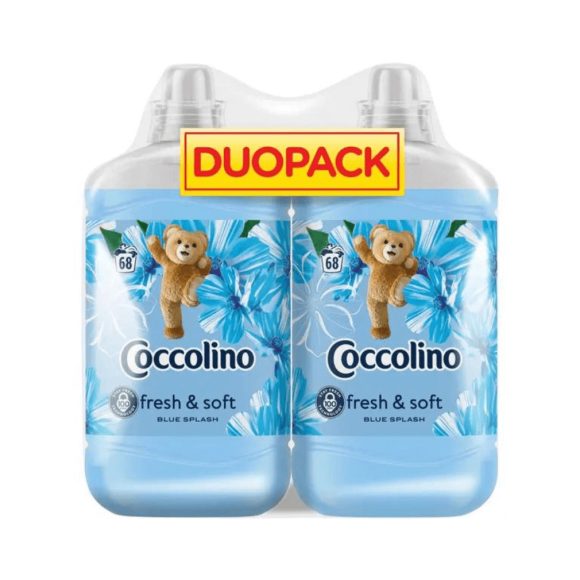 Coccolino Blue Splash öblítőkoncentrátum duopack 2x1700 ml (136 mosás)